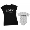Zestaw koszulek rodzinnych dla mamy i syna Copy Ctrl + C Paste Ctrl + V